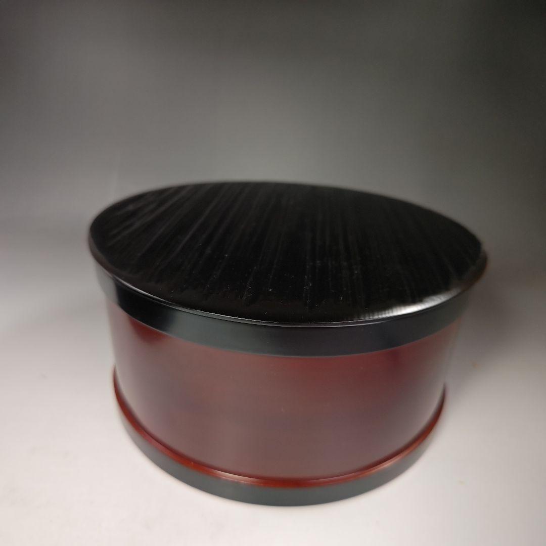 イ448 水指『漆専堂』『桶形水指　替蓋　共箱』漆塗　茶道具