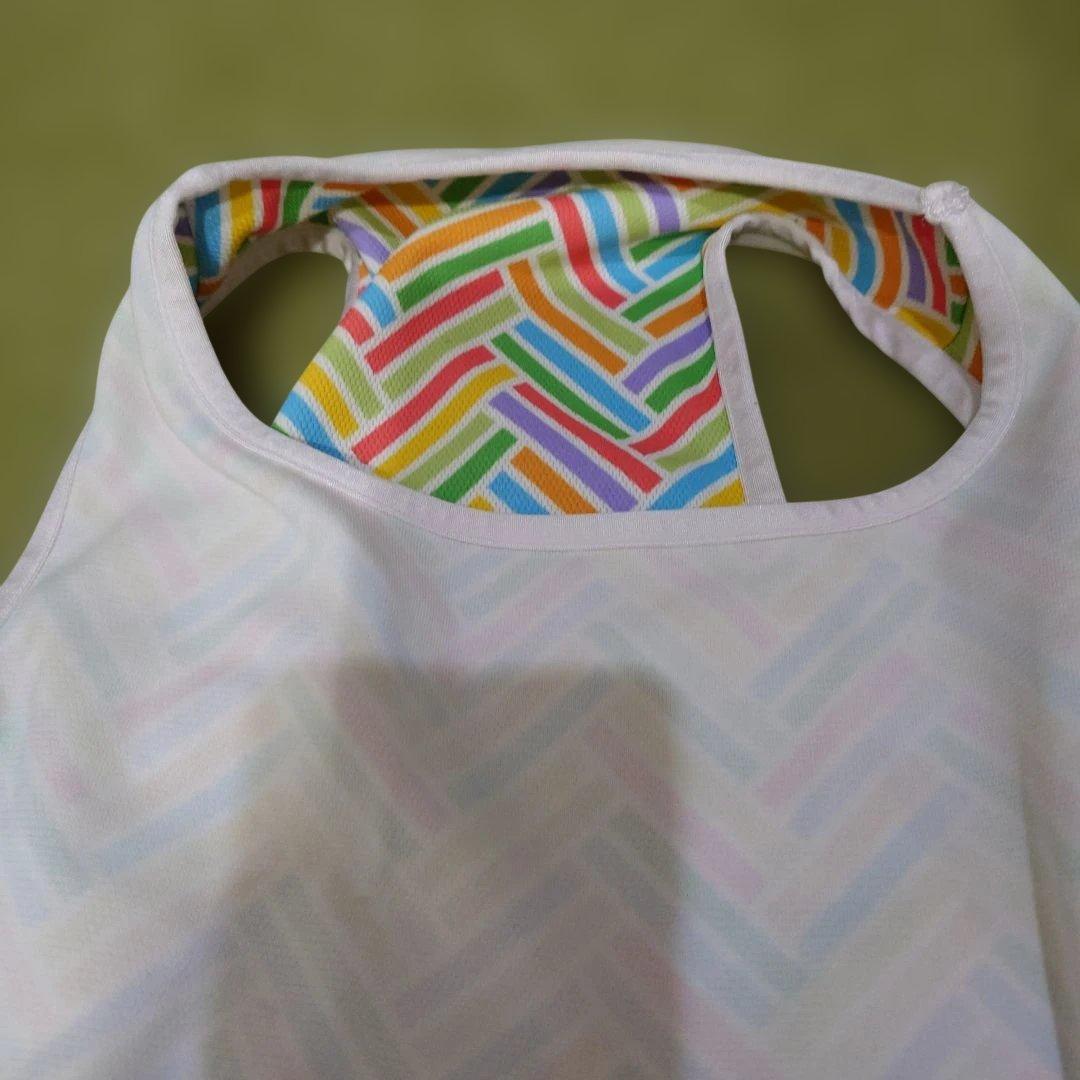 ALPHAICON 幾何学模様 メッシュ犬服 1XL サマークーリングタンク