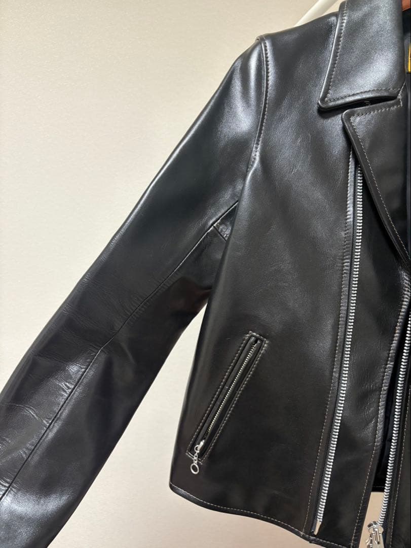 Y2 LEATHER ブラック レザーシングルライダース【美品】