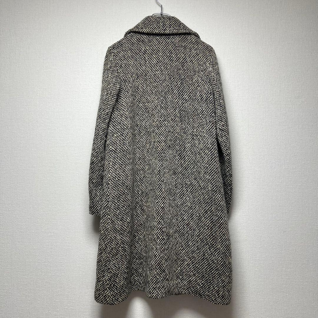 イッセイミヤケ期✨ ツモリチサト ツイードロングチェスターコート 女優襟 M