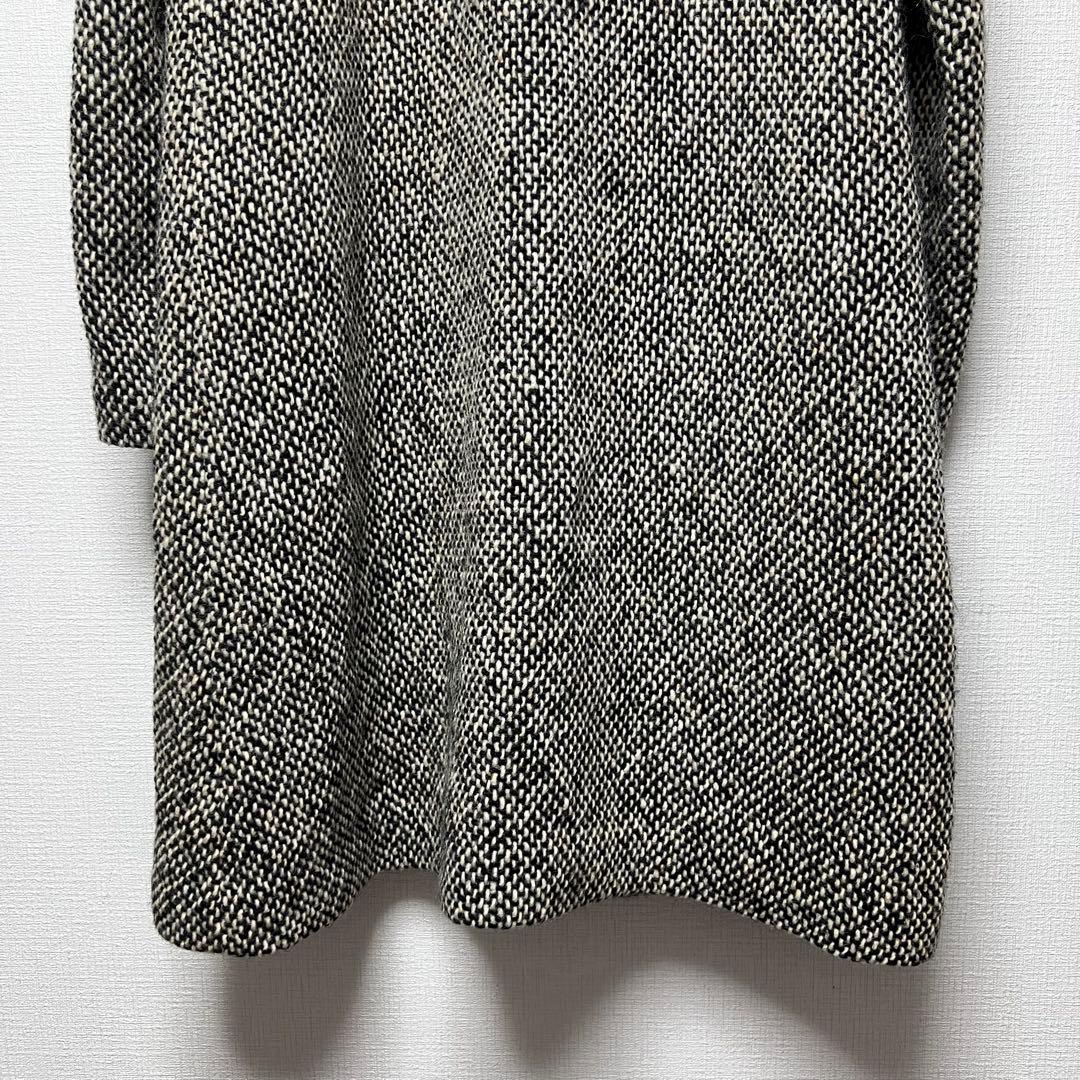 イッセイミヤケ期✨ ツモリチサト ツイードロングチェスターコート 女優襟 M