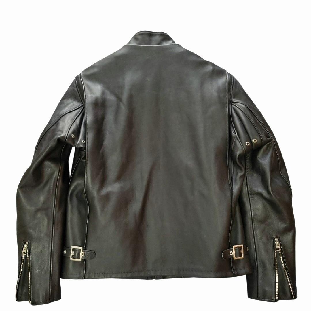 極美品/新型 schott ライダースジャケット　641 本革　黒　米国製　40