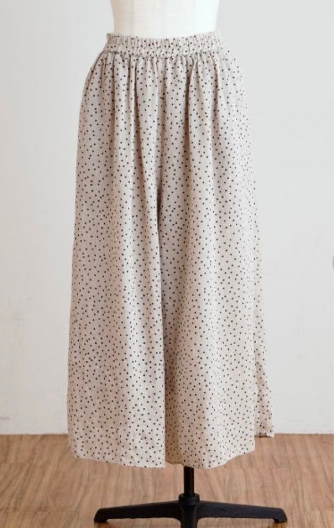 BEARDSLEY 100%リネン ドット キュロット