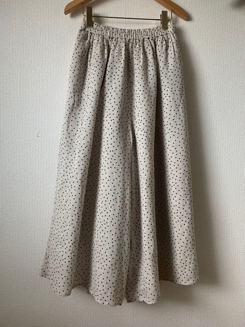 BEARDSLEY 100%リネン ドット キュロット