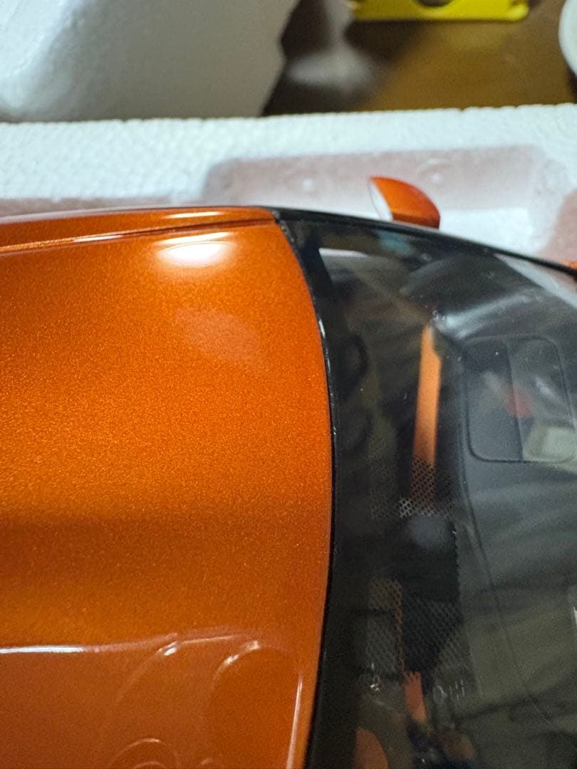 samurai 1/18 Nissan GTR 35 Orange 京商
