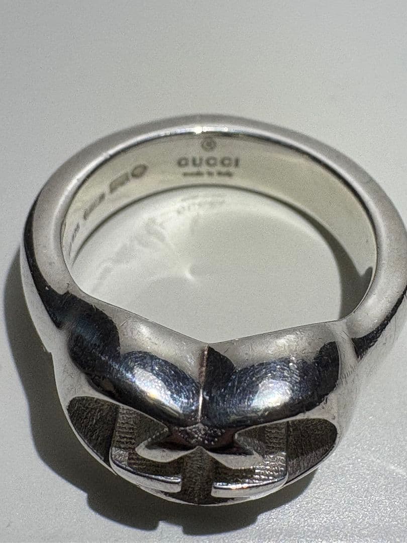 GUCCI インターロッキングラブリーハート 刻印サイズ:11号【箱/ポーチ付】