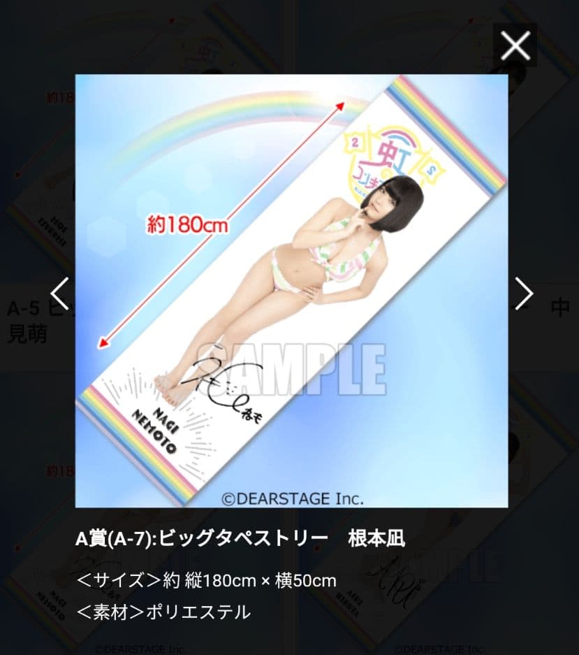 【匿名配送】虹のコンキスタドール　ビッグタペストリー　根本凪