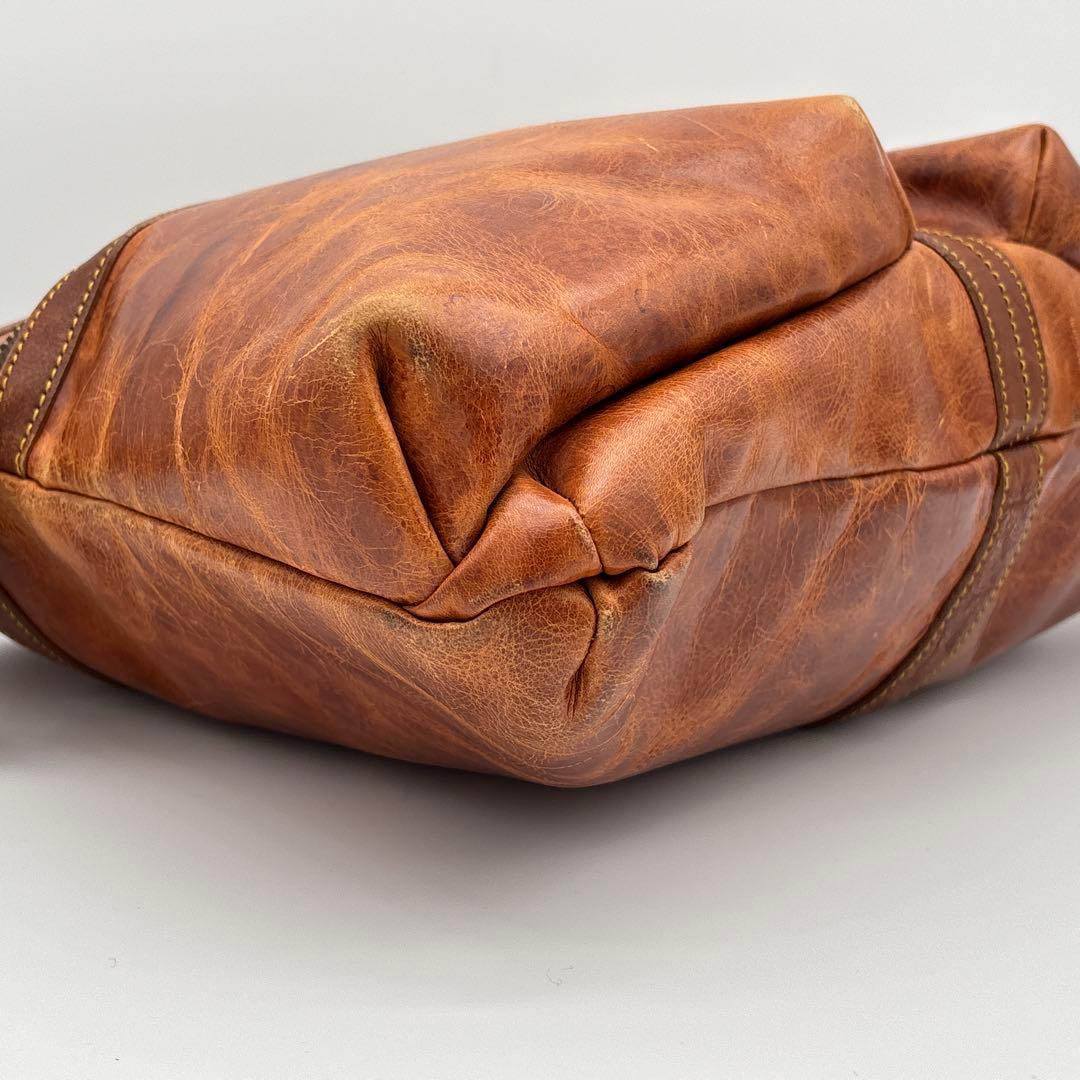 【希少】輪怐 LIN-KU ビジネスバッグ 2way ブリーフケース キャメル