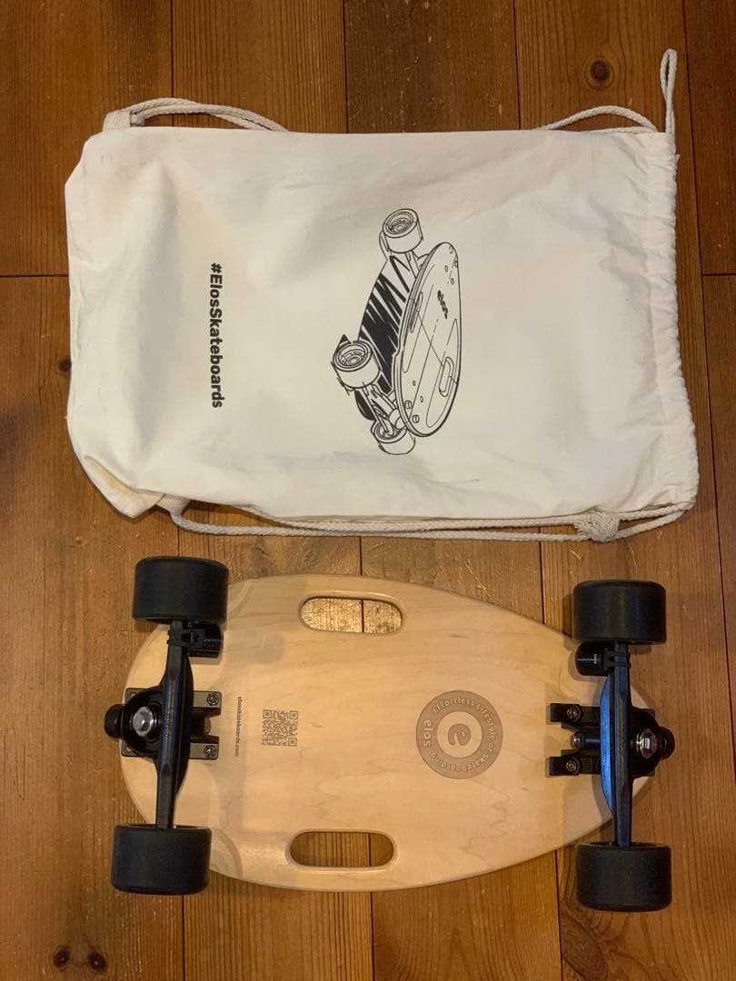美品 elos スケートボード/LEDライト付き/袋付き