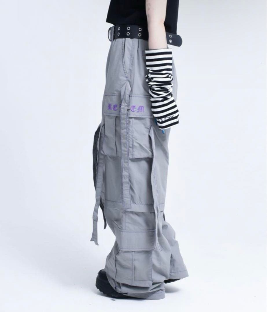 REFLEM レフレム セパレート ワイド アジャスター パンツ グレー