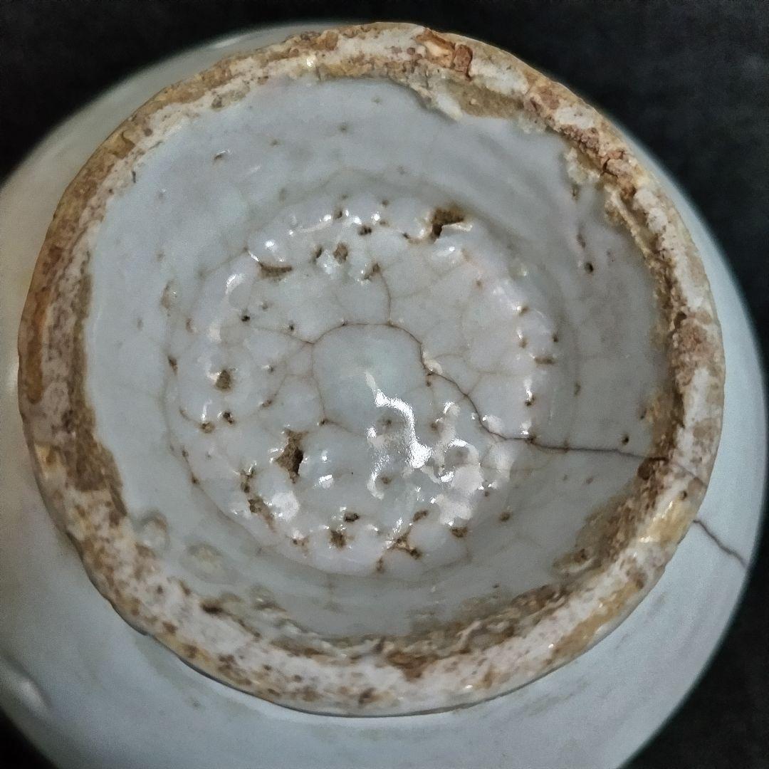 李朝白磁茶碗 李朝分院