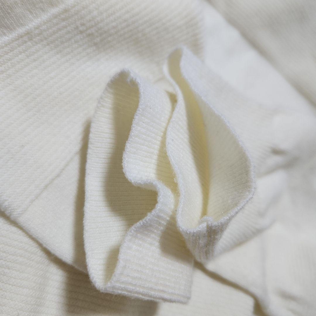 PEARLY GATES☆2023ストレッチ防風保温ボーダーツインニット1M白