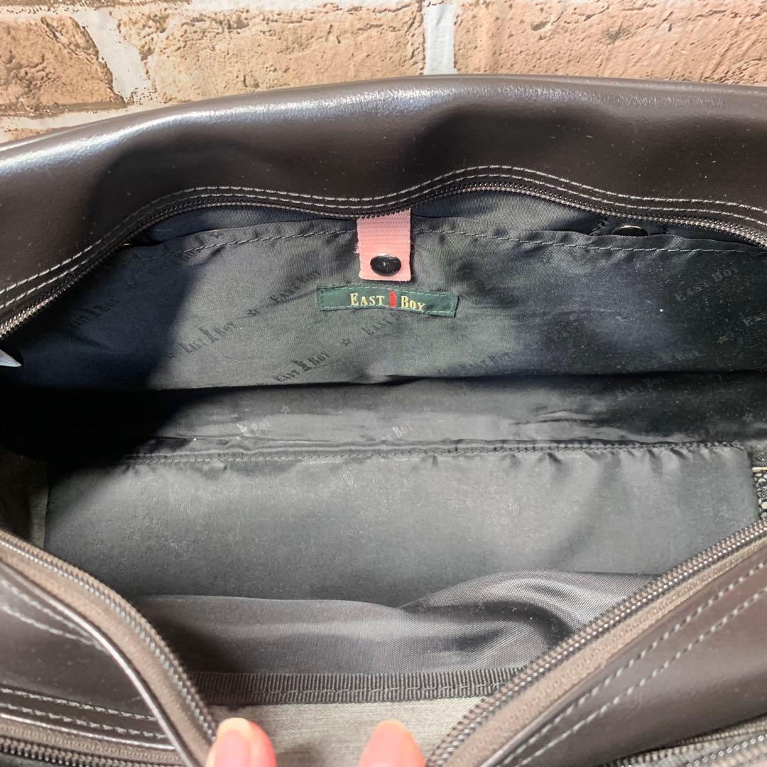 【美品 】EASTBOY イーストボーイ スクールバッグ ブラウン ピンク
