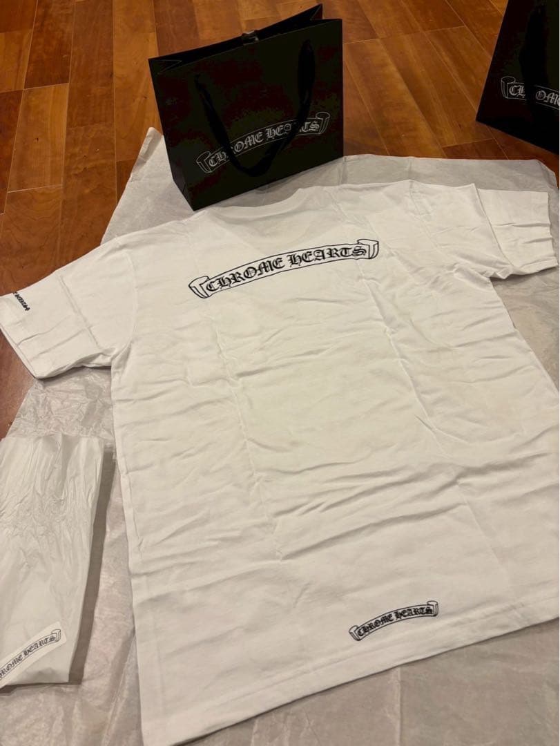 【lalala】クロムハーツ Tシャツ　白と黒2枚セット　メンズ XL