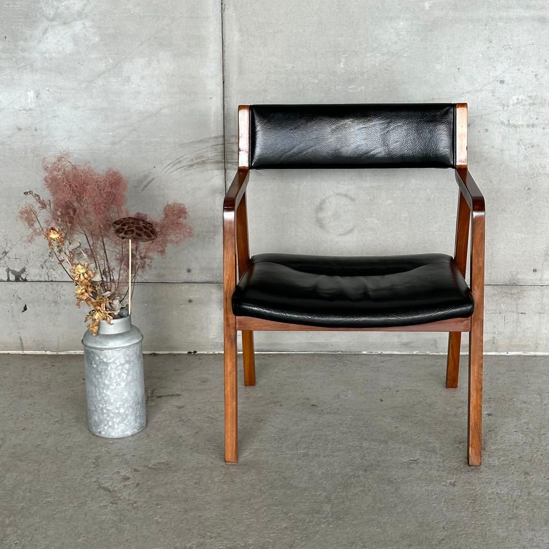 ✦ 廃盤モデル✦シギヤマ家具 CITY LD CHAIR 岩倉榮利デザイン 本革