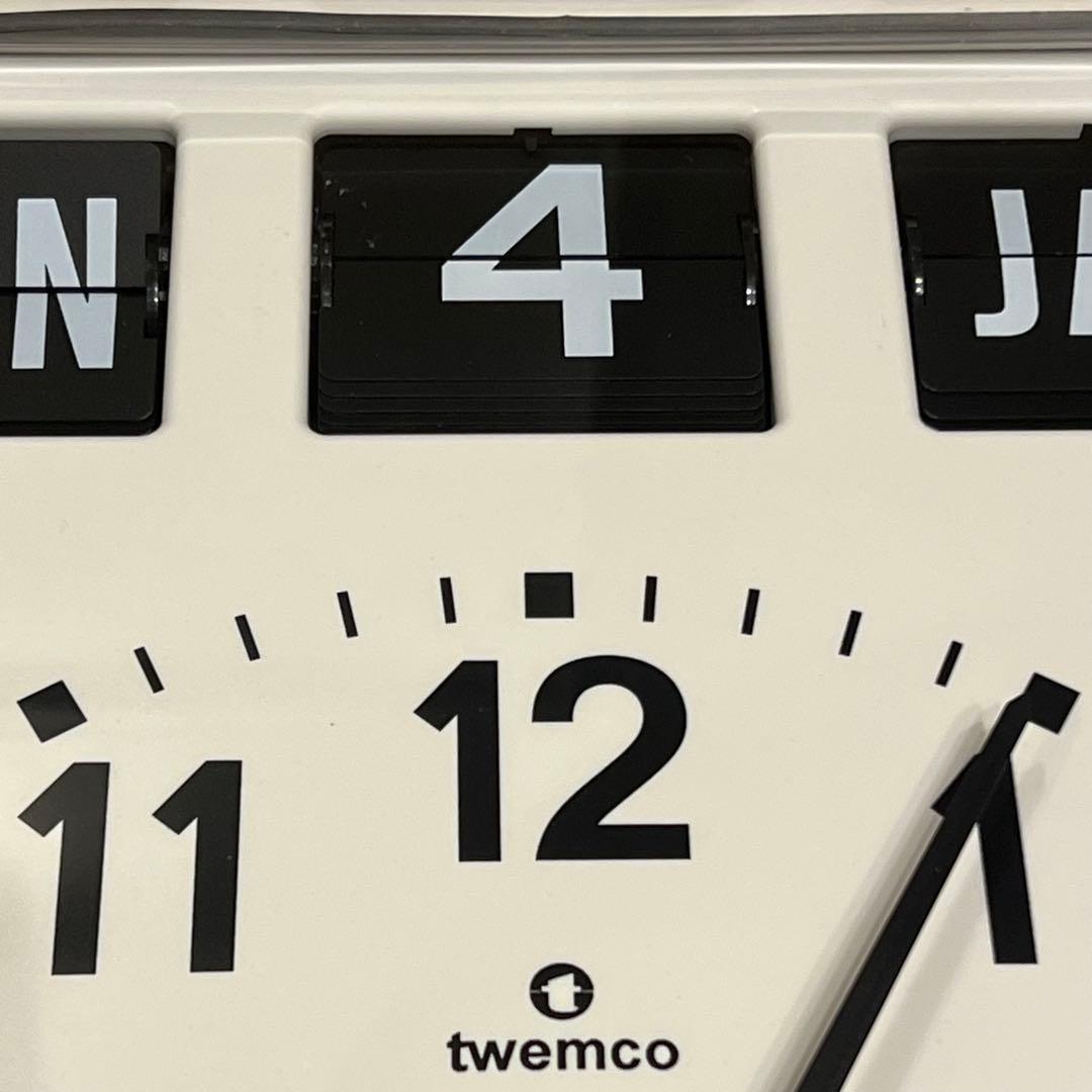 m*s様 twemco 壁掛け時計 電波時計 トゥエンコ パタパタ時計 日めくり
