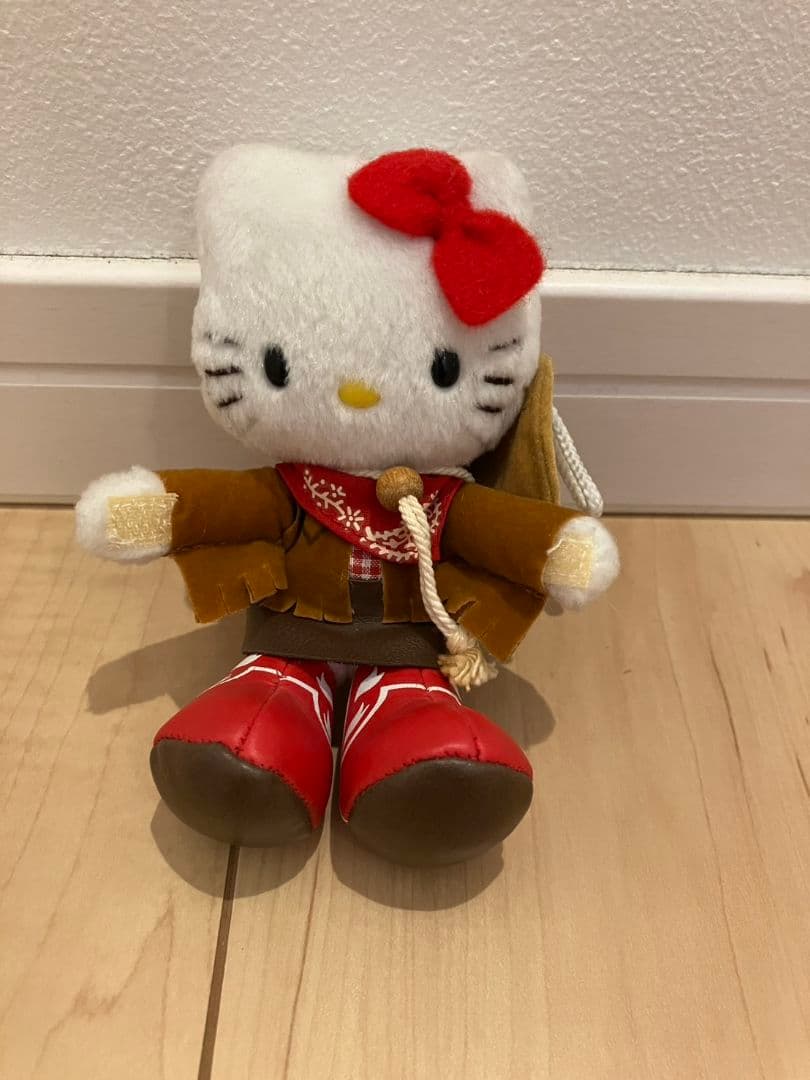 ハローキティ ／カウボーイ ぬいぐるみ