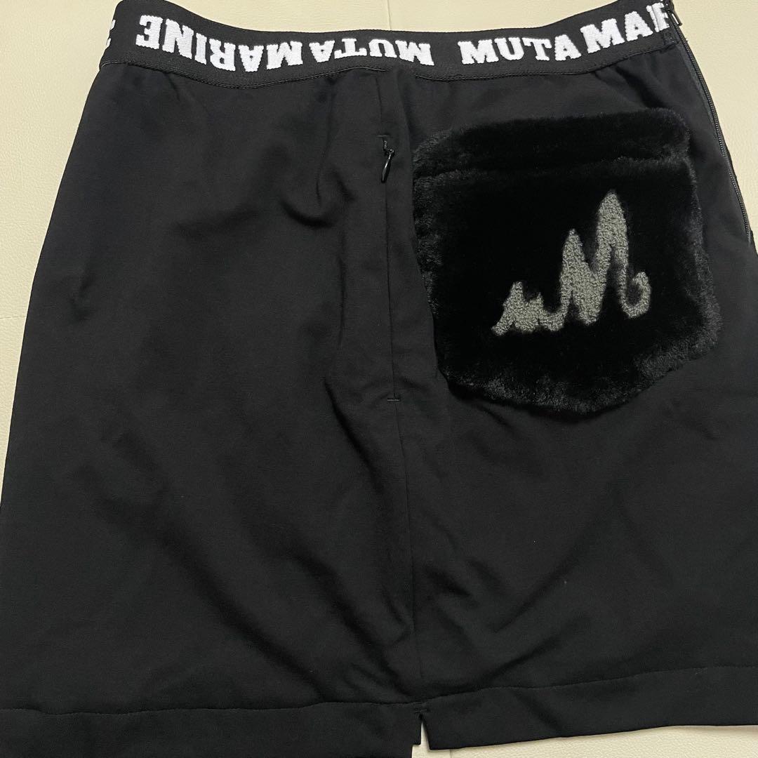 MUTAMARINE レディーススカート 黒　ファーポケット　タイトミニ　ゴルフ