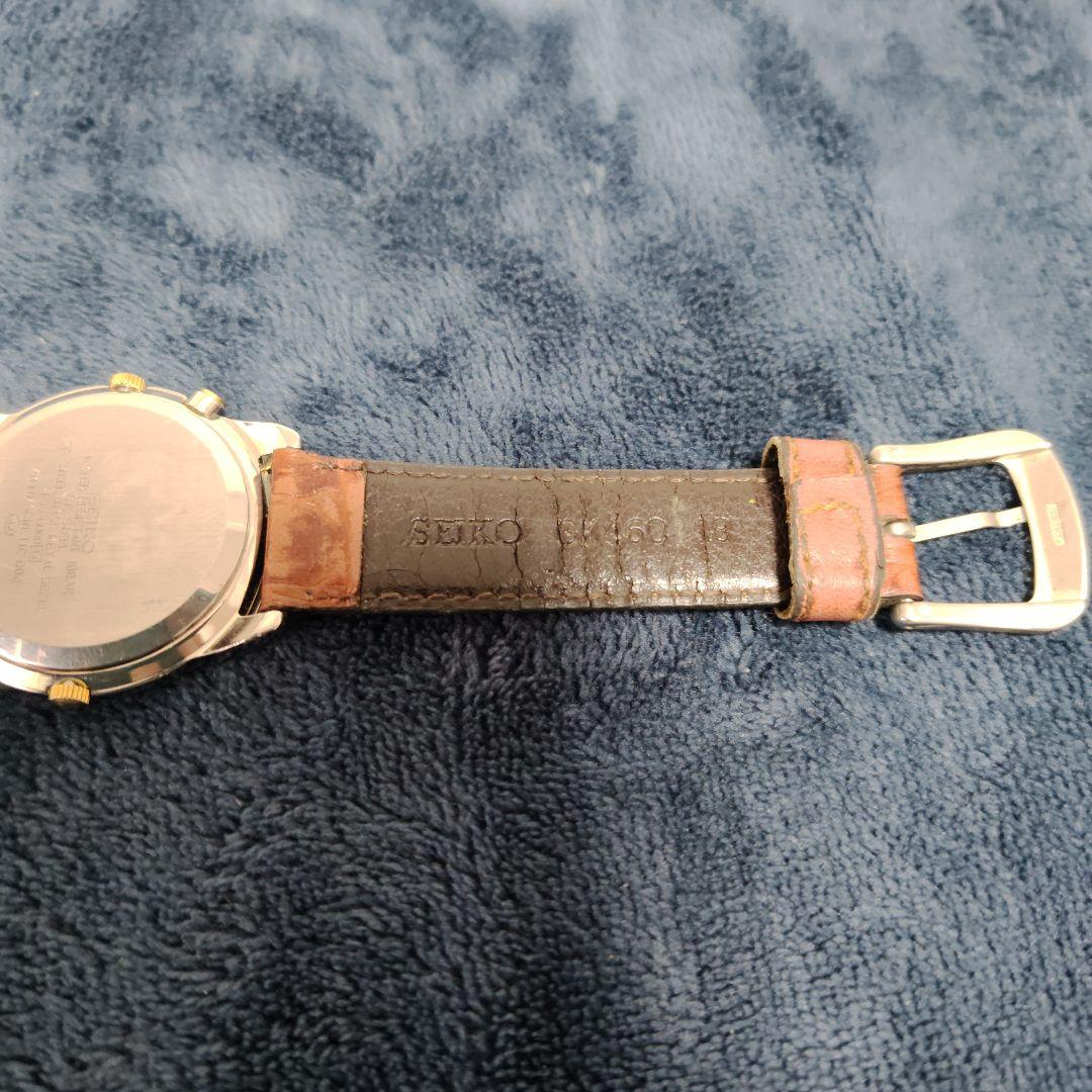 SEIKO　AVENUE 7F39-6060 ムーンフェイズ　デュアルタイム