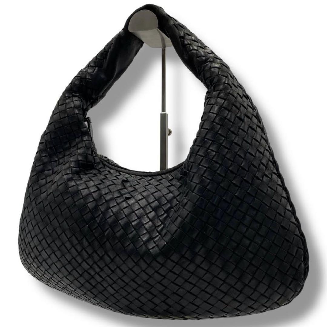 希少 ボッテガヴェネタ ホーボー イントレチャート レザー バッグ ビンテージ