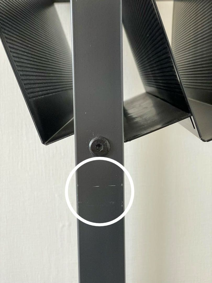 KOKUYO ブラック メッシュ雑誌ラック キャスター付き