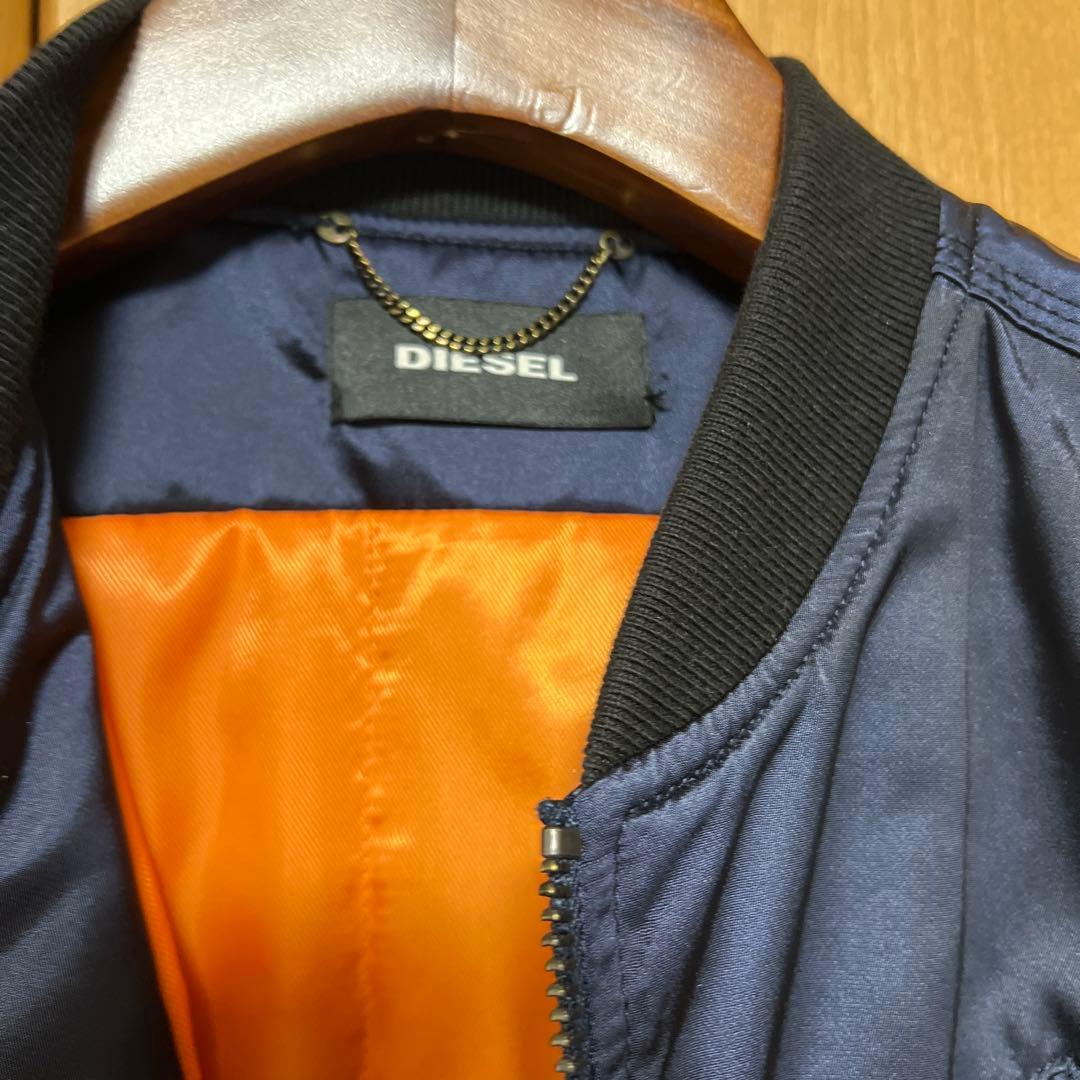 DIESEL ネイビー MA-1ジャンパー