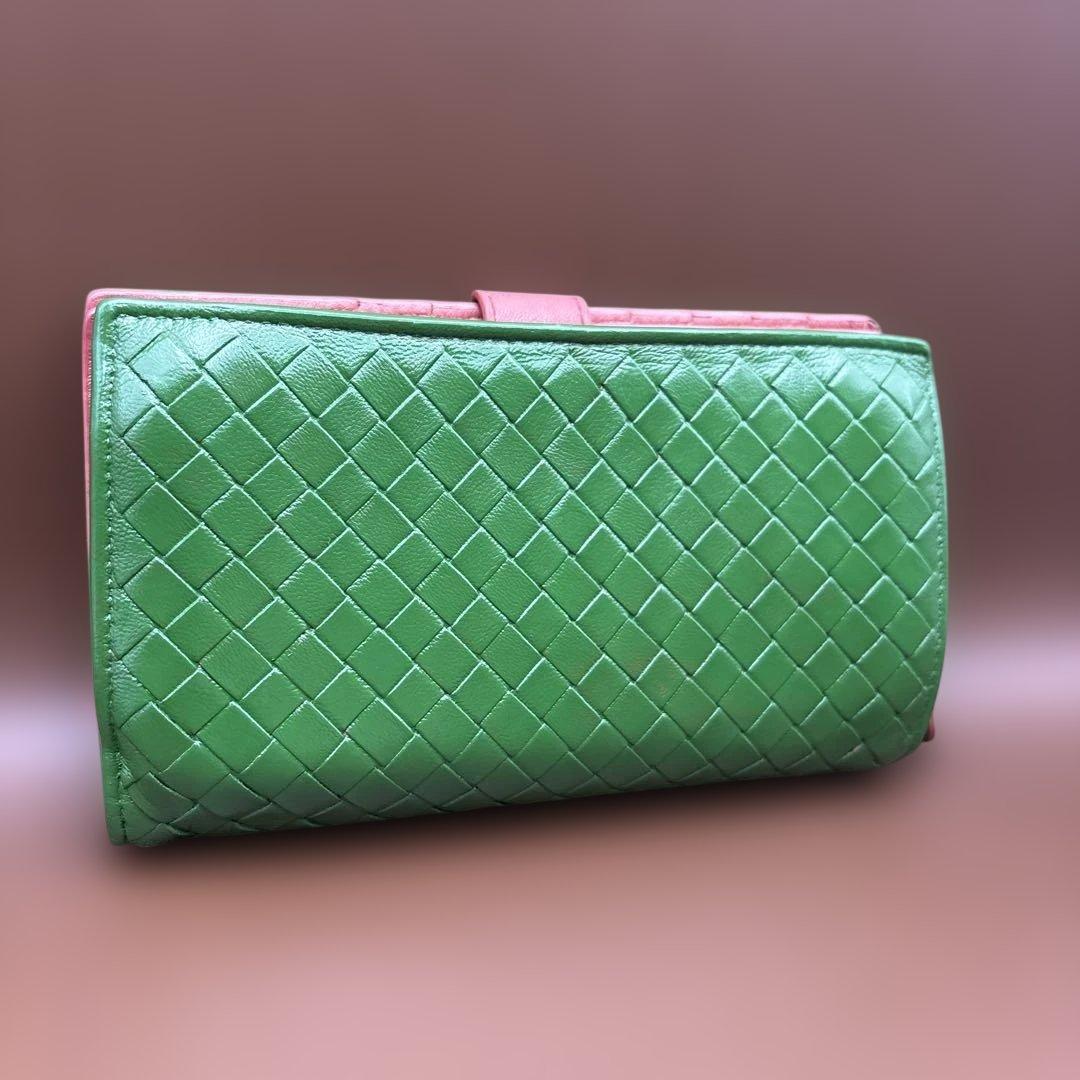 ◆正規品◆ボッティガヴェネタイントレチャート 二つ折りサイフ