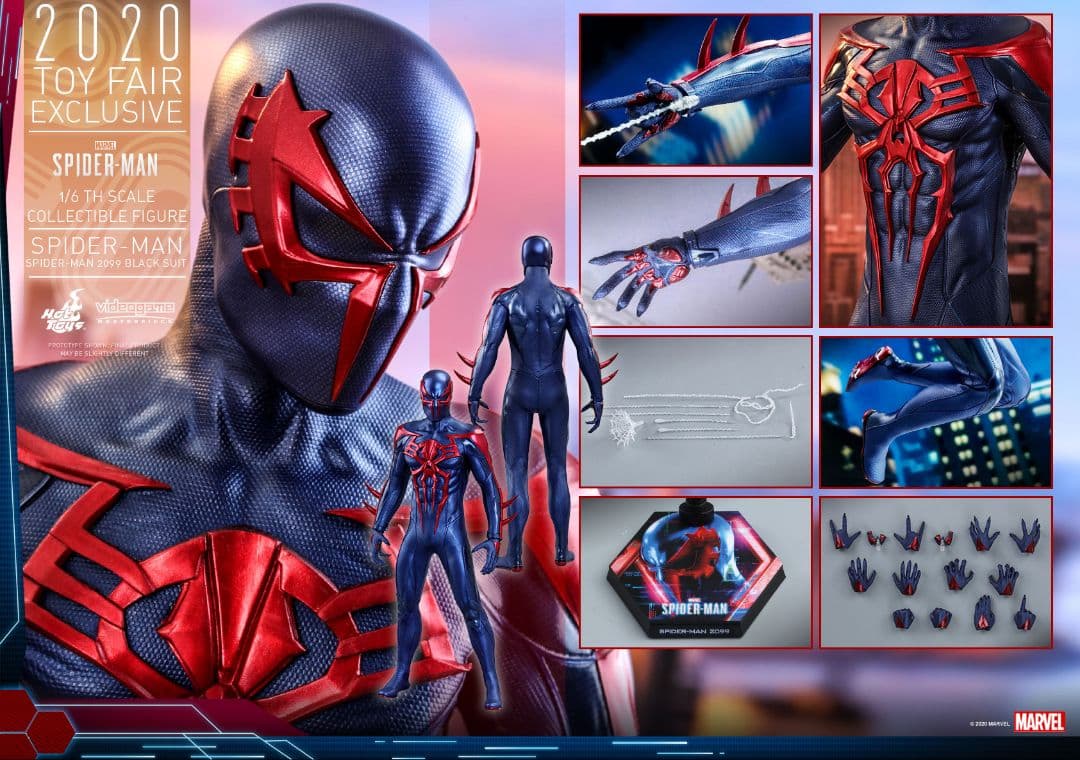 ホットトイズ 1/6 スパイダーマン（2099:ゲーム版）
