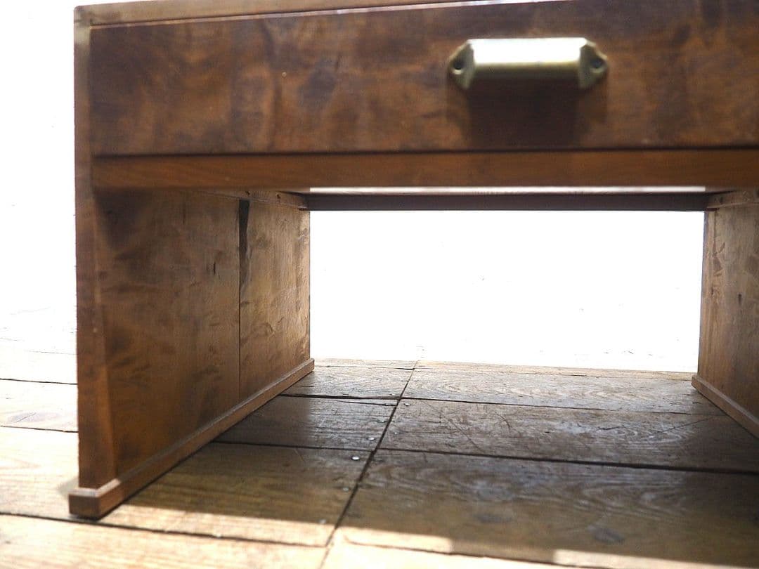 1289 ヴィンテージ　ロータイプの片袖机　文机　ローテーブル　収納棚　レトロ