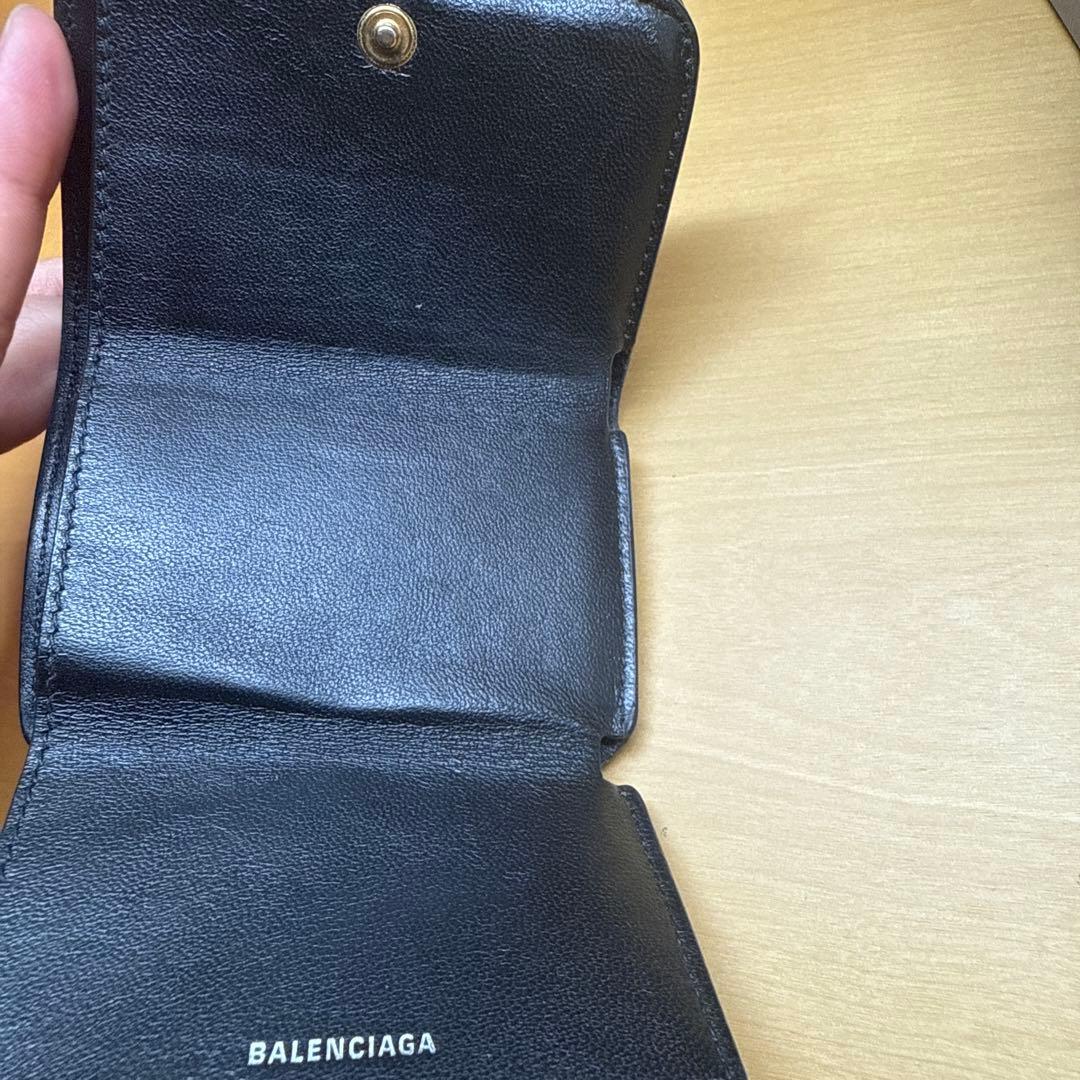 BALENCIAGA 三つ折財布 ロコ型押しミニ財布