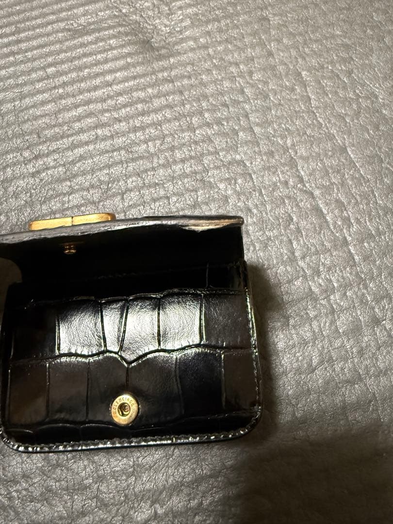 BALENCIAGA 三つ折財布 ロコ型押しミニ財布