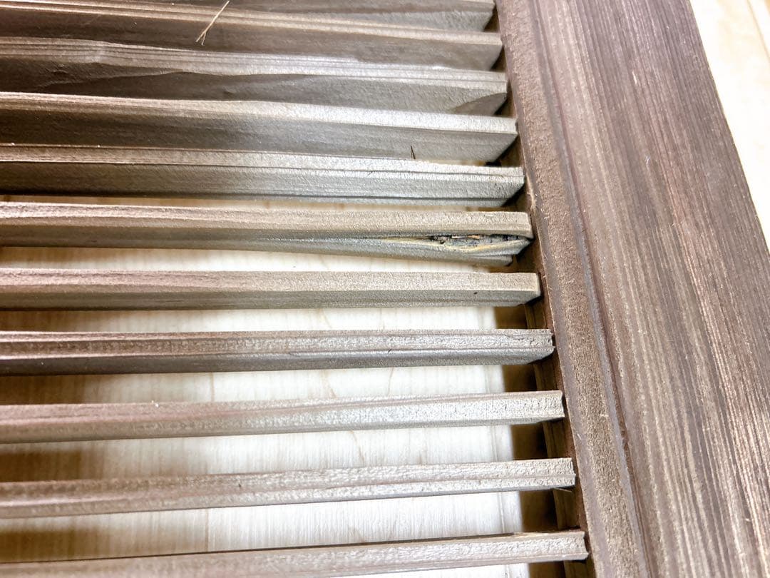 組子細工　木製　欄間　建具 明り取り　古旅館　正面玄関欄間　レトロ 格子窓　2枚