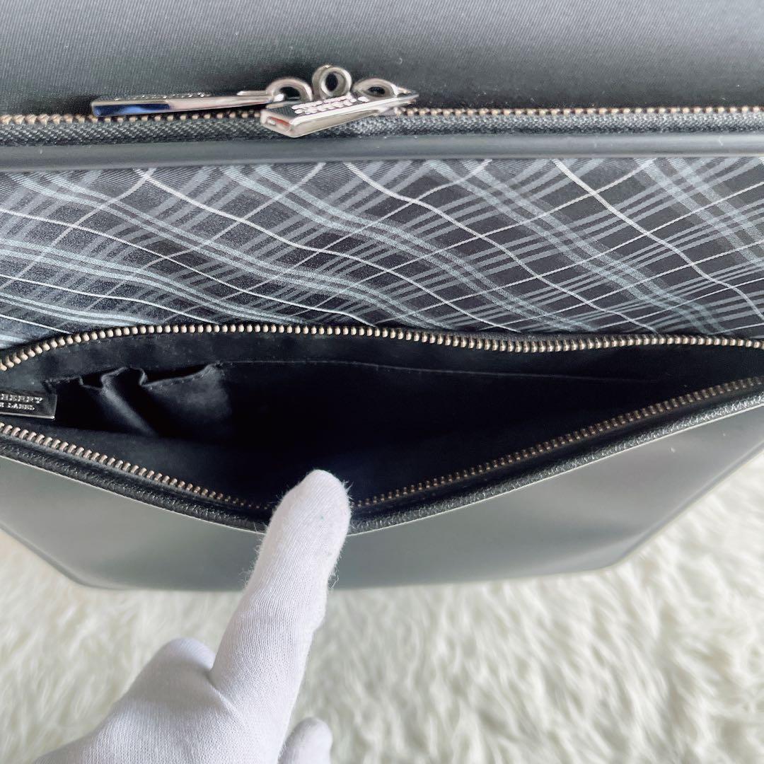 希少✨【バーバリーブラックレーベル】キャリーケース ブラック チェック 鍵付き