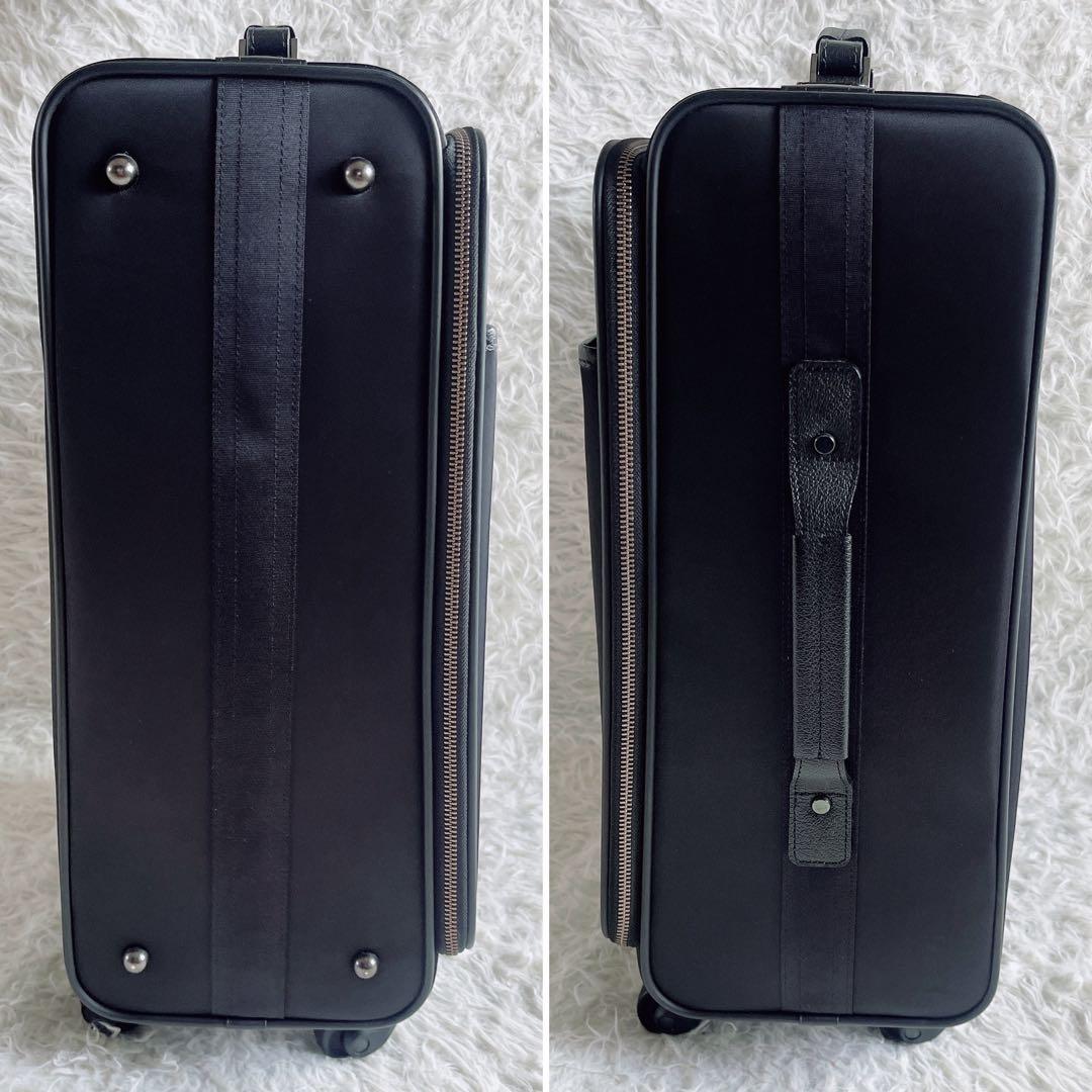 希少✨【バーバリーブラックレーベル】キャリーケース ブラック チェック 鍵付き