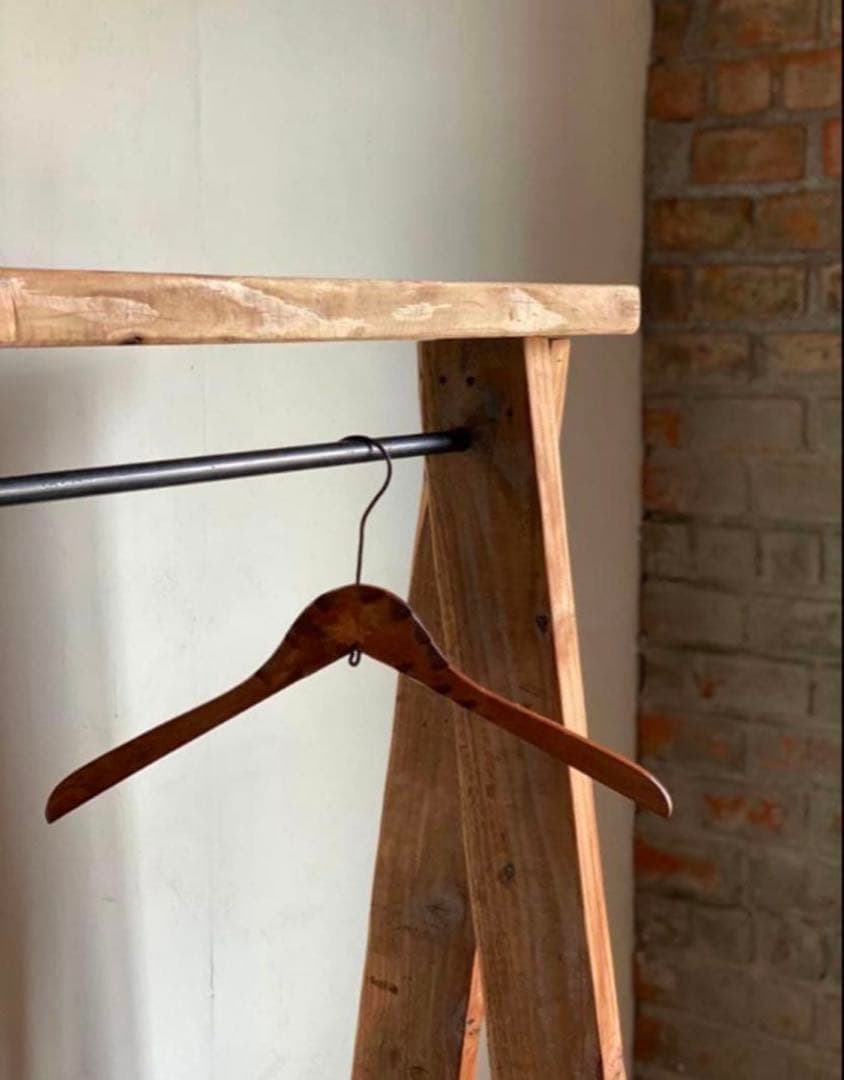専用　特注フルオーダー　古材　ハンガーラック　無垢材　12/07まで出品予定