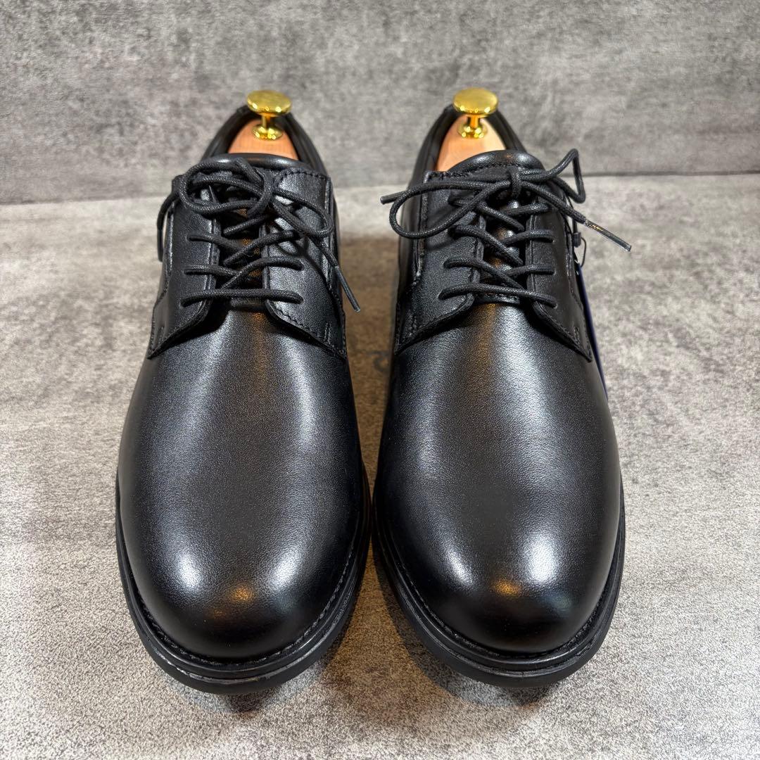 極美品　ロックポート　レザー　ビジネスシューズ　防水　プレーントゥ　黒　27cm