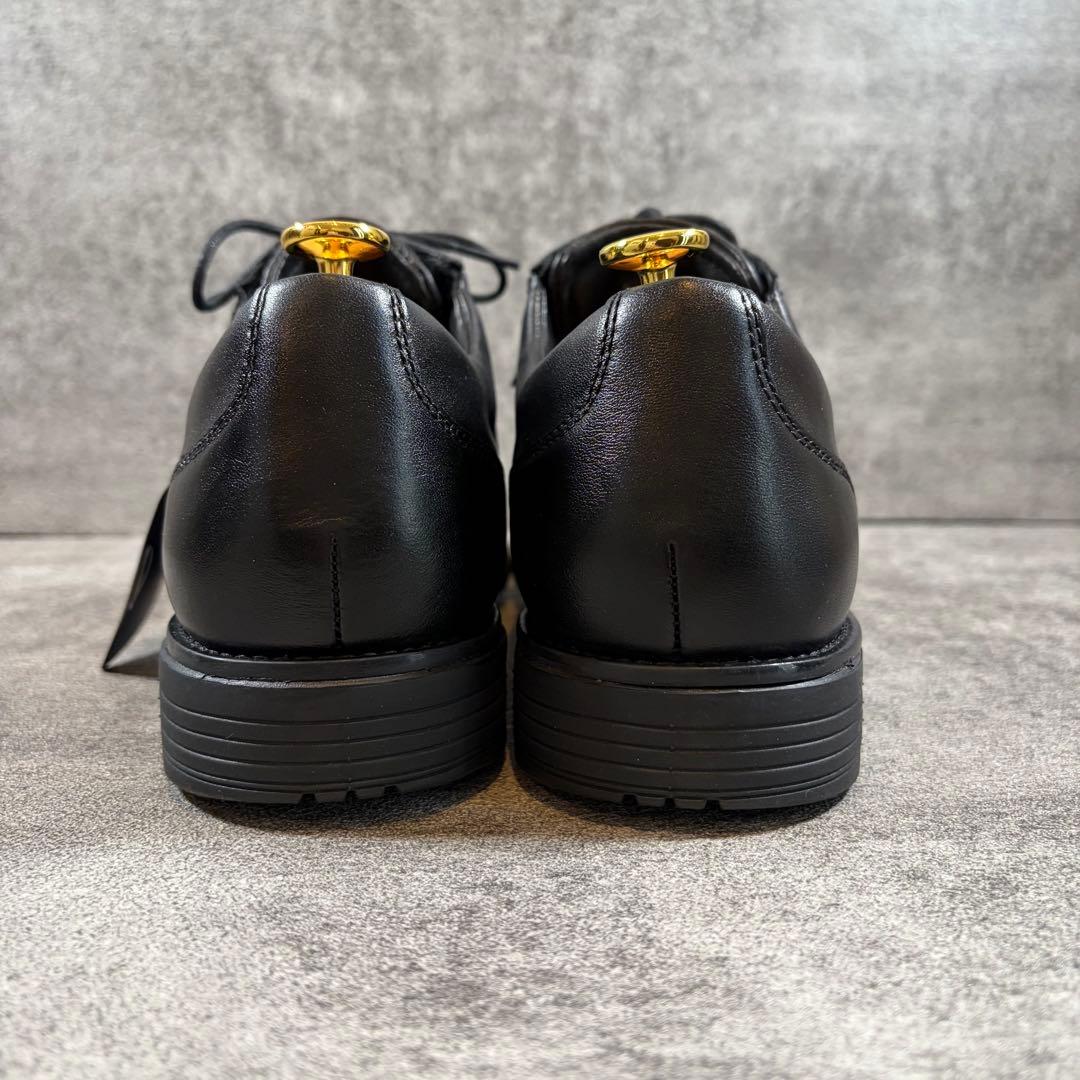 極美品　ロックポート　レザー　ビジネスシューズ　防水　プレーントゥ　黒　27cm