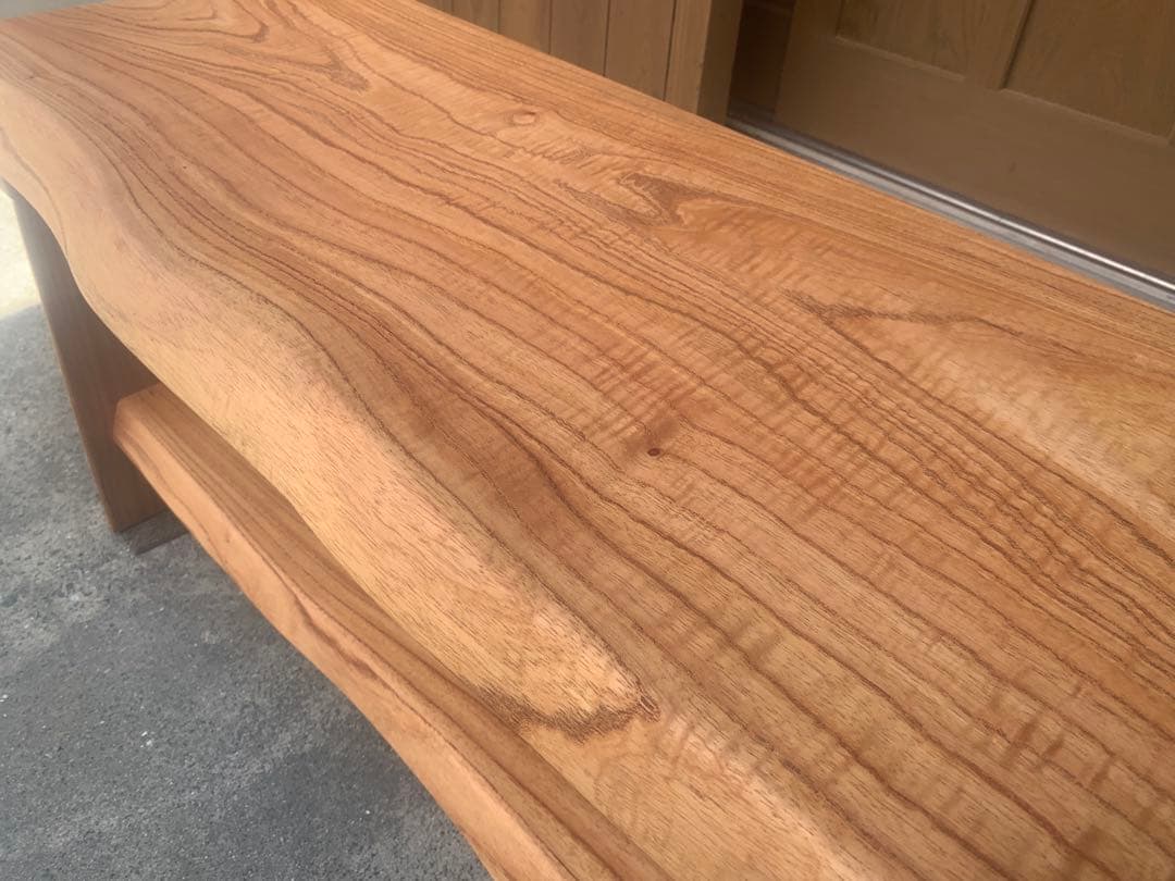 夏セールＢ：サイドテーブル、TV台、飾り棚＊棚有【魅力的な杢目、色艶】