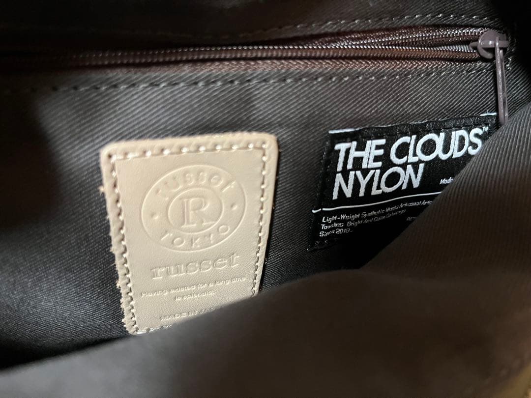 a332/未使用級★russetショルダーバッグ カーキ クラウズナイロン