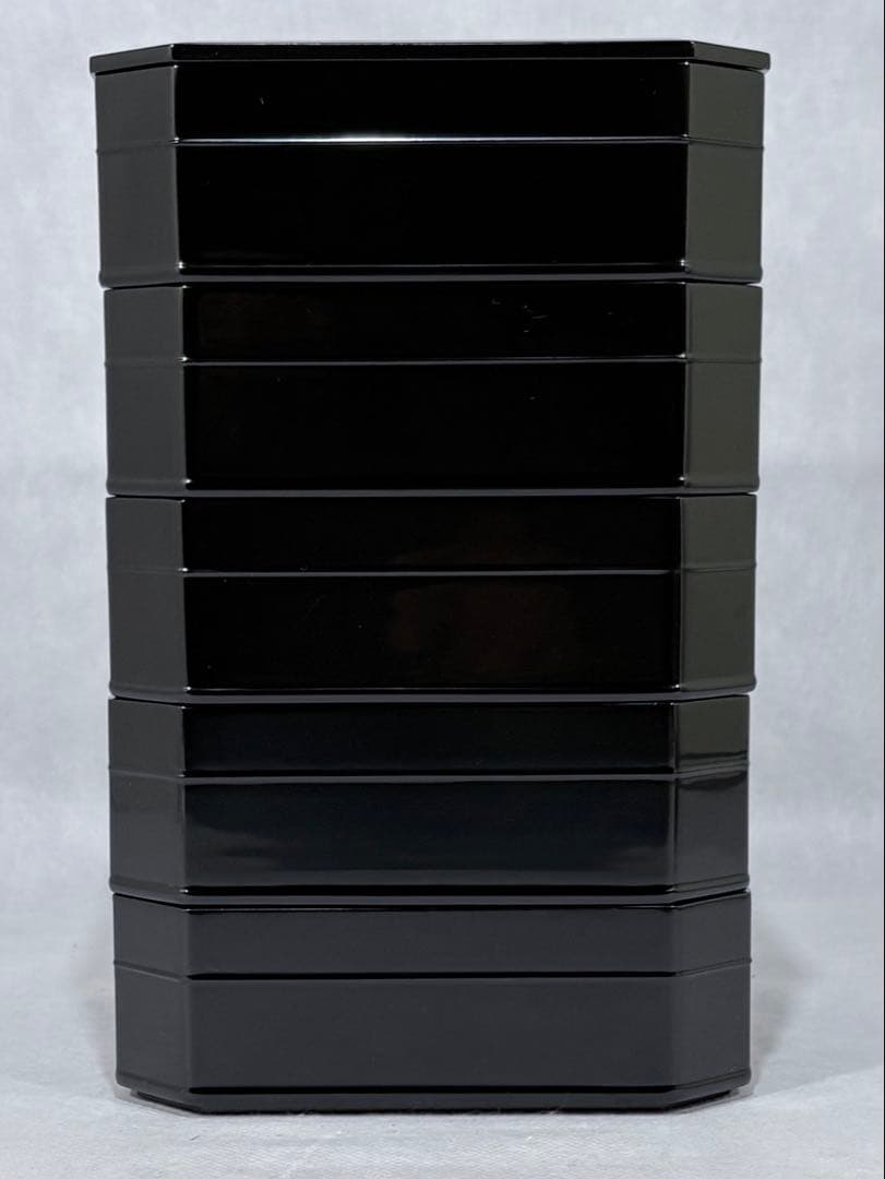 輪島塗　茶平一斎作　縁高重美品　共箱　茶道具　懐石道具　送料込