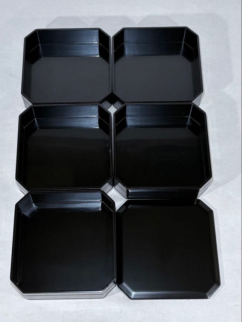 輪島塗　茶平一斎作　縁高重美品　共箱　茶道具　懐石道具　送料込