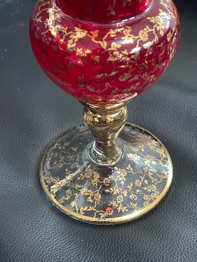 沖縄琉球ガラス　金色模様品