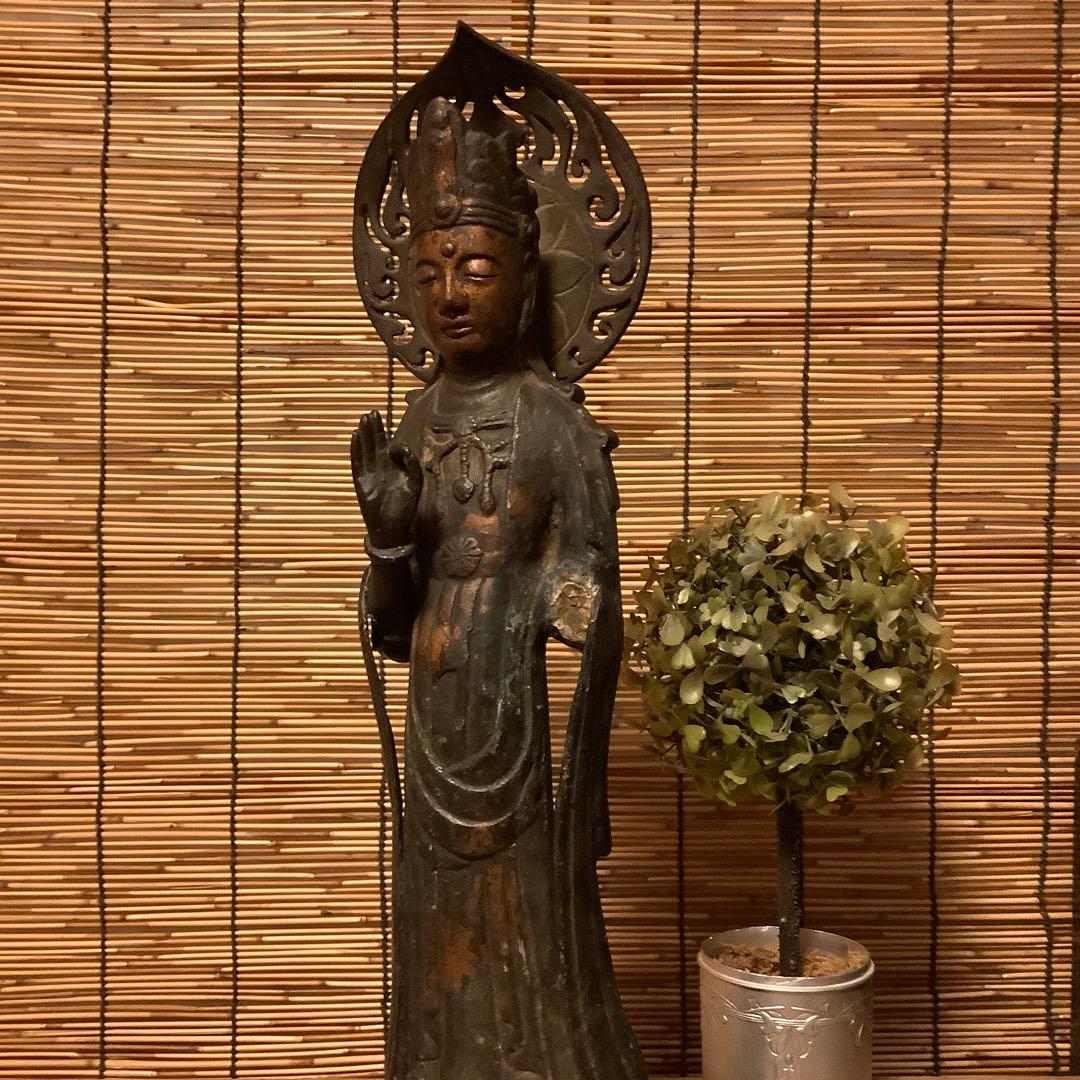 朝鮮・身代観音「難避け観世音菩薩」高句麗・百済・新羅・左腕残欠・寺院・古銅