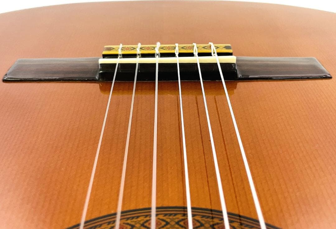 美品 杢目 当時物 ZEN-ON No.100 全音 ガットギター【整備品】