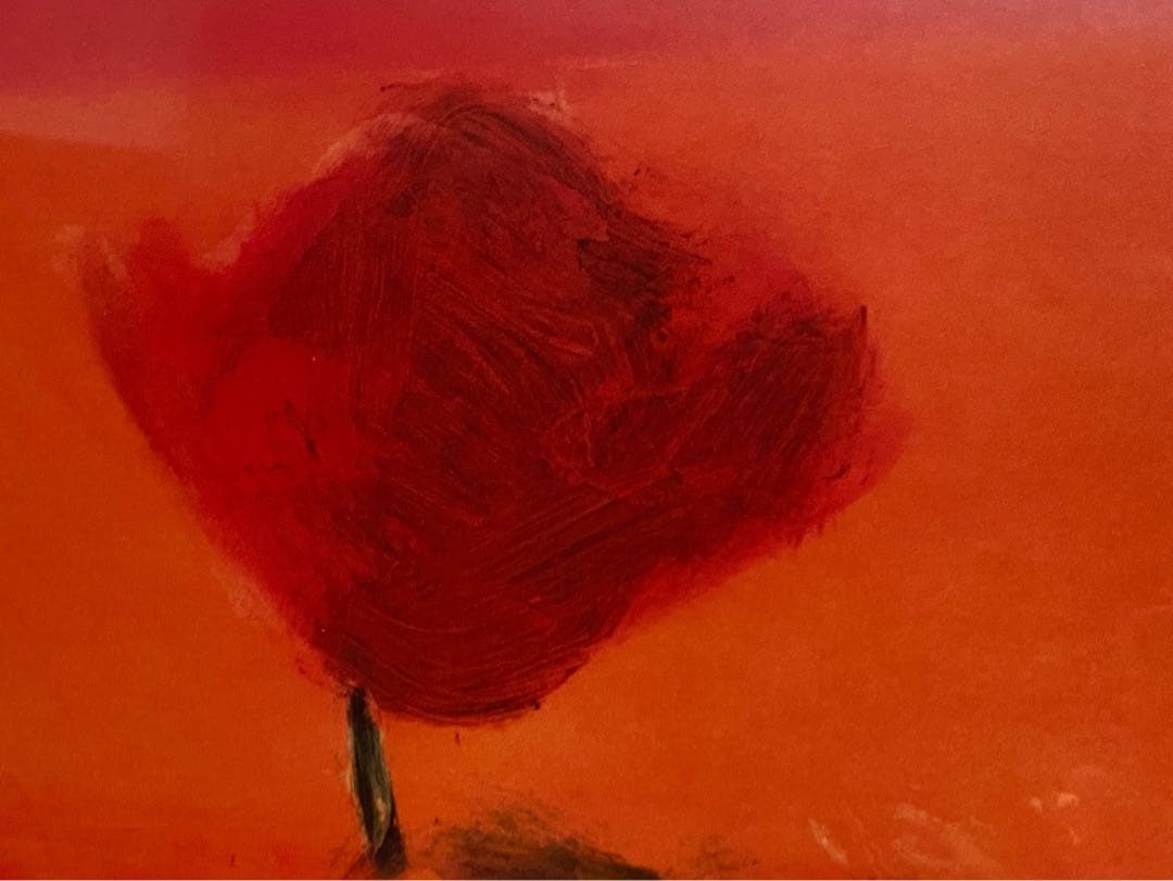 シルビア 花 薔薇 花瓶 バンケット オレンジ背景 額縁 アート