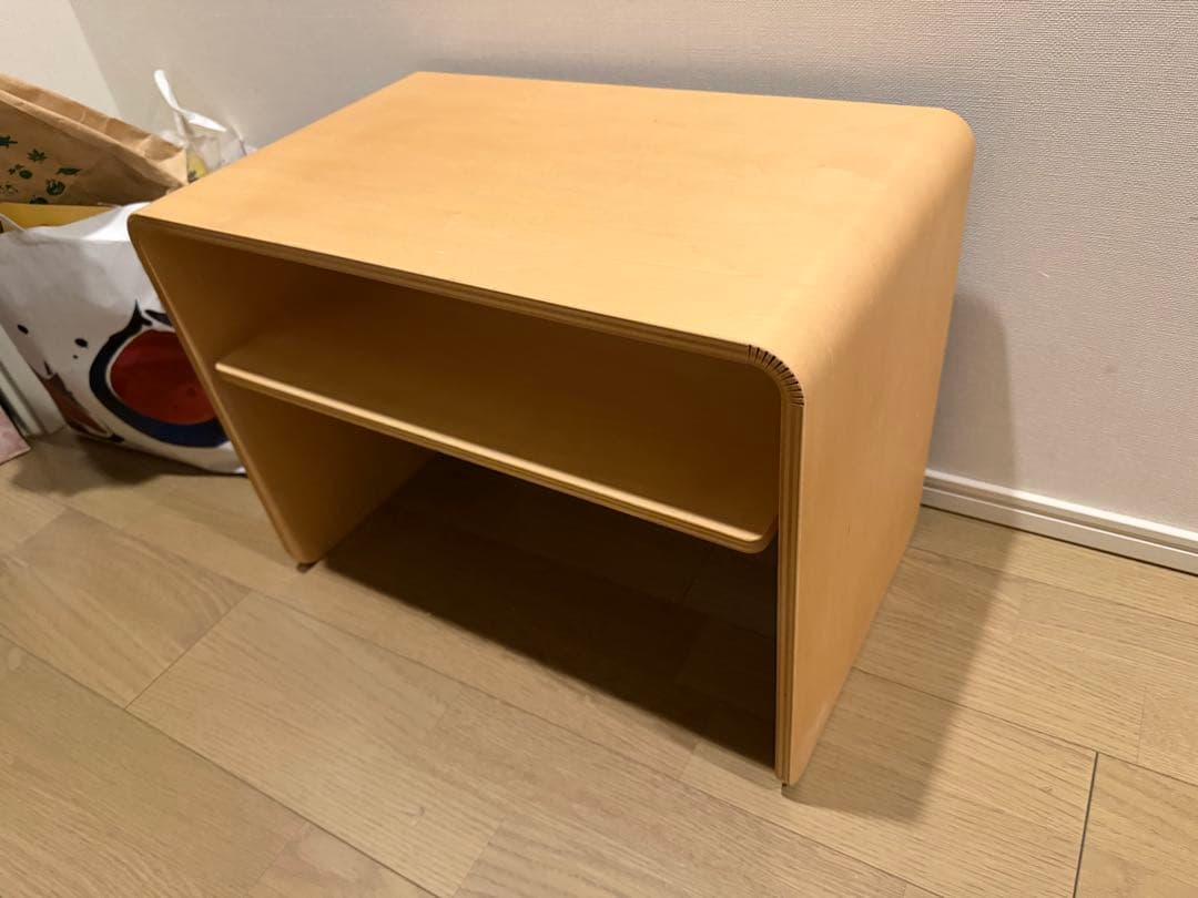 KEYUCA クワミ サイドテーブル ナチュラル 希少 ローテーブル 木製