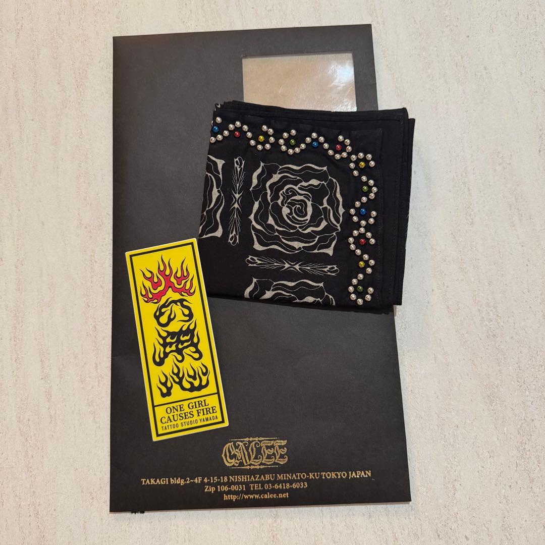tattoo studio yamada × calee バンダナ　スタッズ