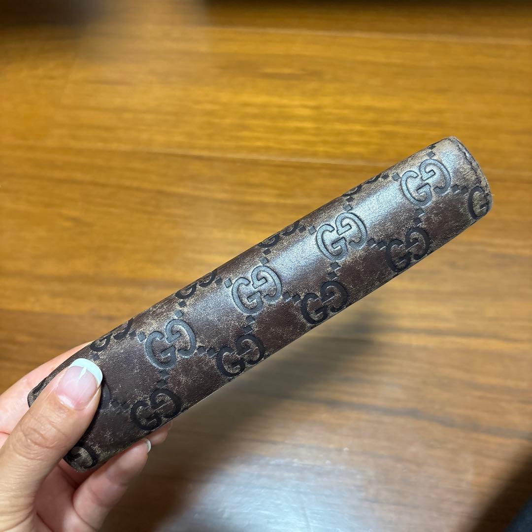GUCCI GGロゴペンケース ブラウン