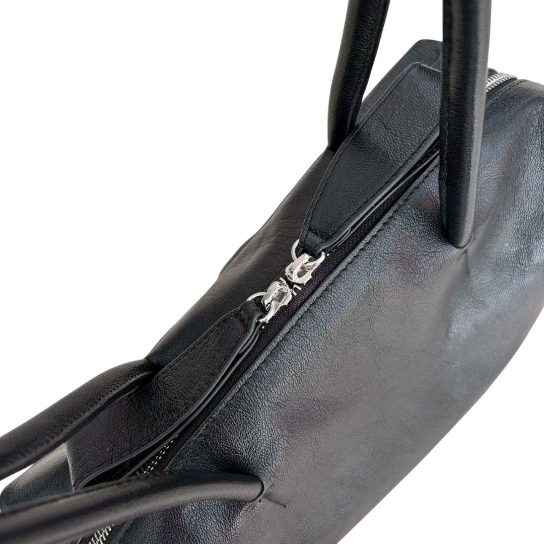 美品✨ear PAPILLONNER ロングハンドルボストンバッグ ブラック