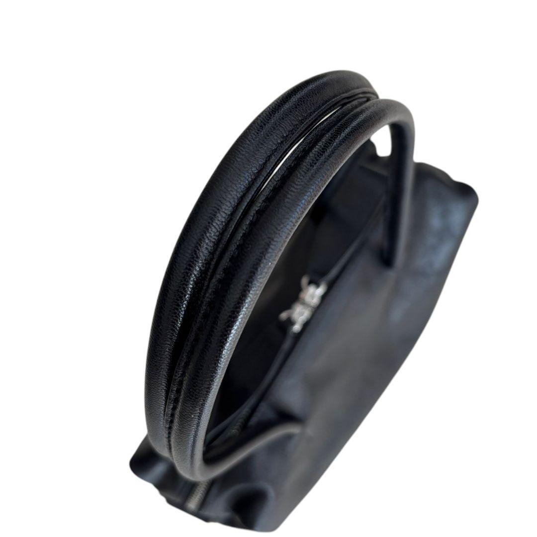 美品✨ear PAPILLONNER ロングハンドルボストンバッグ ブラック